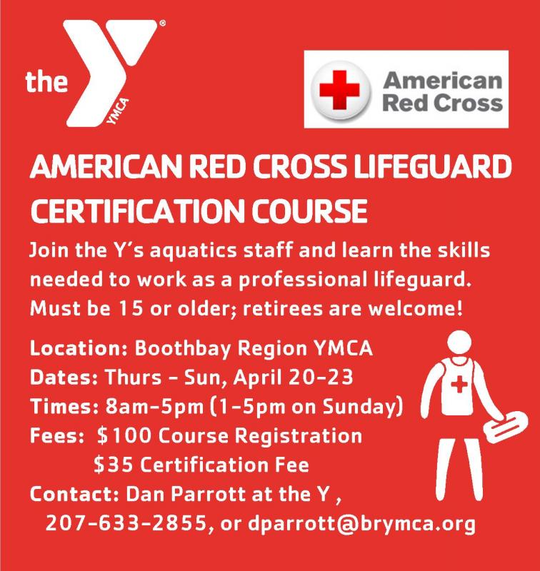 American Red Cross Lifeguard Certification Course Boothbay Register